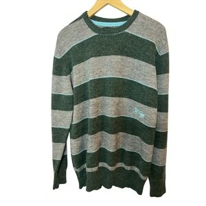 Billabong Mens Striped Knit‎ Sweater Crew Neck Pullover Jumper Casual Top